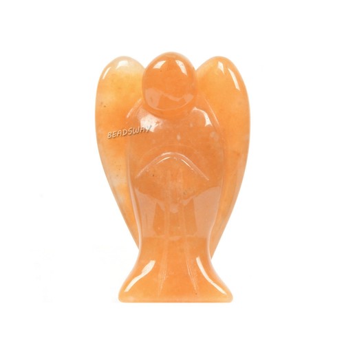 Carved Gemstone 50mm Peace Angel Pocket Guardian Crystal Healing Reiki Statue 2" - Picture 8 of 96