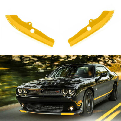 Yellow Front Bumper Lip Splitter Cover Trim For 15+ Dodge
