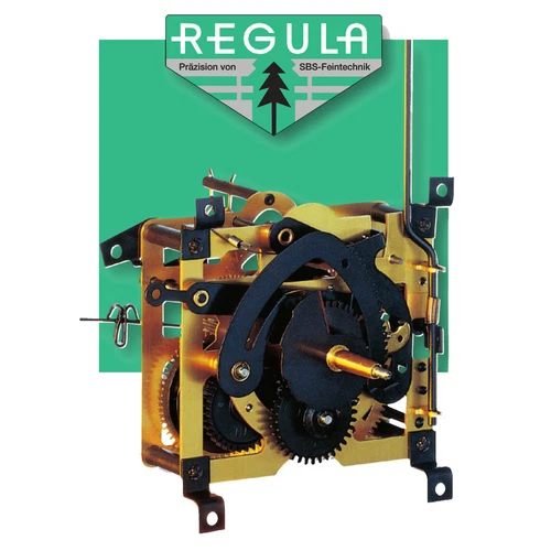 Regula 25 Kuckucksuhrwerk Schwarzwald 1-Tage Movement 19,1 CM Pendellänge +