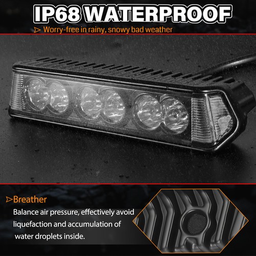 2X 7" 120W Cree LED Work Light Bar Spot Pods Driving Side Shooter OffRoad + Wire - Picture 7 of 24