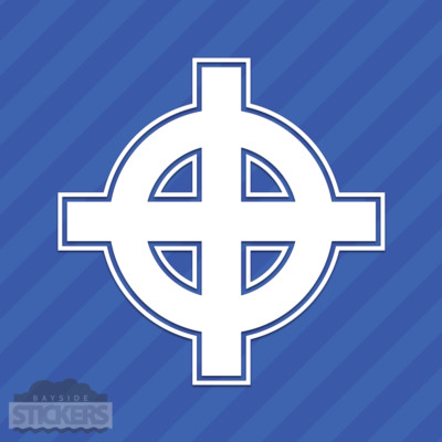 Celtic Cross Irish Vinyl Sticker Decal