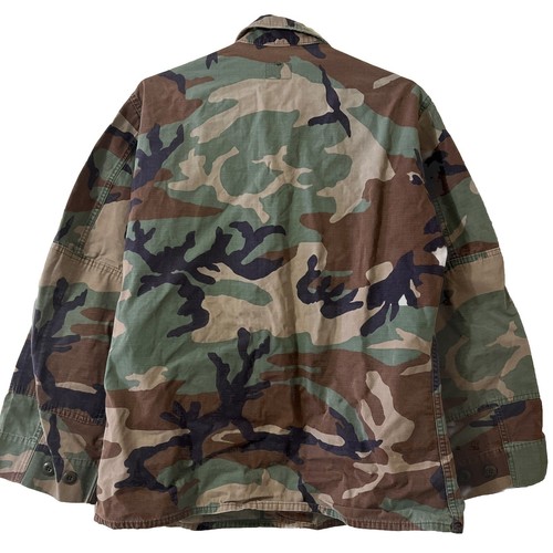 Vtg US Army Field Jacket BDU Woodland Camo 135th Field Artillery Brigade Medium - Picture 10 of 12