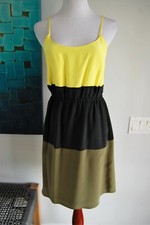 Broadway & Broome Madewell Silk Colorband Dress Colorblock Sleeveless Size 2