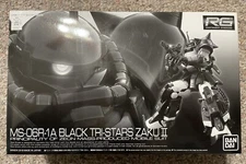 NEW Premium Bandai RG 1/144 MS-06R-1A BLACK TRI-STARS ZAKU II Limited Edition