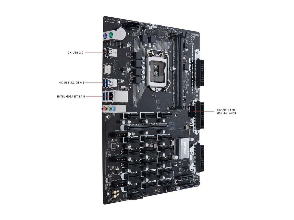 FOR ASUS B250 Mining Expert Motherboard Support i5 6500 6600 6700