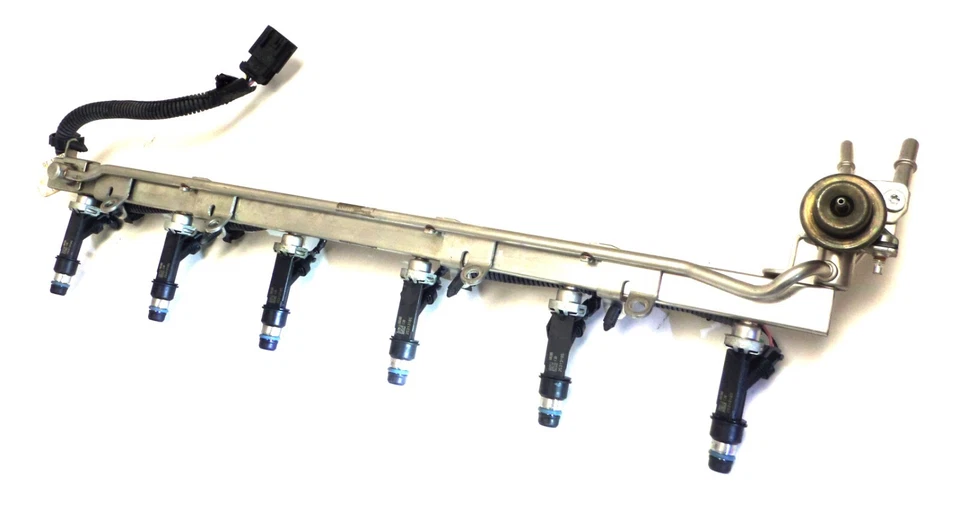 Inyectores de riel de combustible Harnes 2002-09 Rainer Trailblazer Envoy Ascender Saab 9-7x Foto 2 de 4