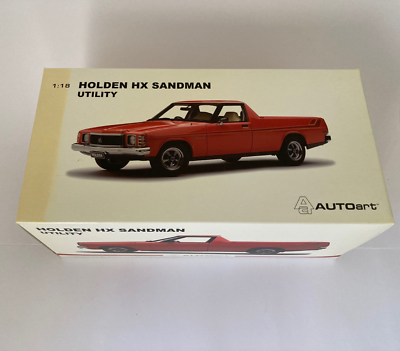1:18 AutoArt Holden HX Sandman Utility Mandarin Red COA