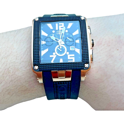 CERRUTI 1881 - ROSE GOLD - WATER RESISTANT 3 ATM - BLACK DIAL