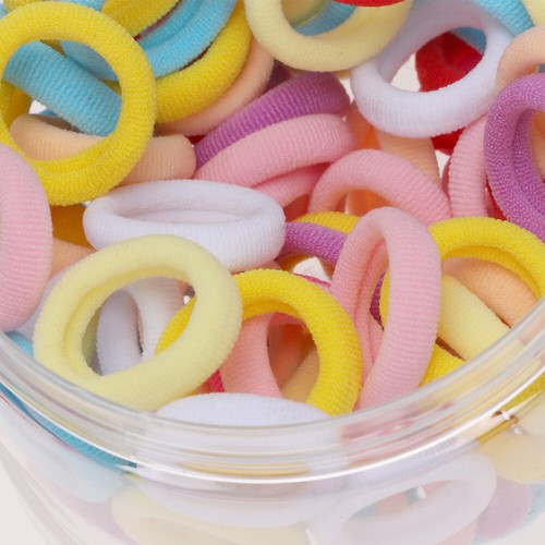 200 Pcs Hair Tie Baby Girl Child Children's Ties Elastics Kids Ring Bands - Picture 8 of 11