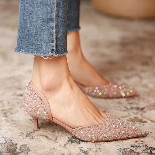 Bridal shoes medium heel sales