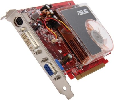 ASUS EAX1550/TD/256M/A ATI Radeon X1550, DVI, S-Video, VGA D-Sub, PCI-E A676PS