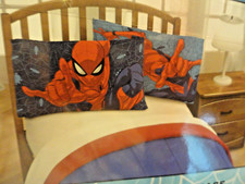 1 Standard size Reversible pillow case MARVEL Spiderman Super Hero FUN