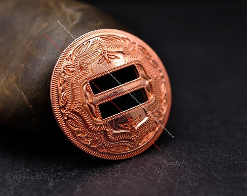 Cinturón de silla de montar occidental de 1-1/4" de cuero artesanal ranurado 5 colores - Imagen 7 de 34