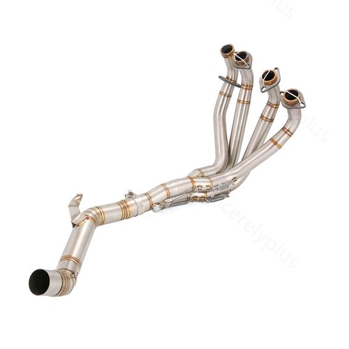 Silenciadores negros de tubo de enlace de cabezal sistema de deslizamiento de escape para Kawasaki Z900 2017-2025 - Imagen 12 de 12