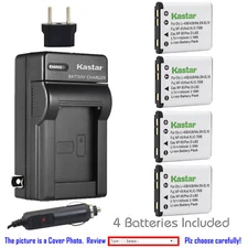Kastar Battery AC Charger for Fuji NP-45 NP-45A BC-45B Fujifilm FinePix JX300