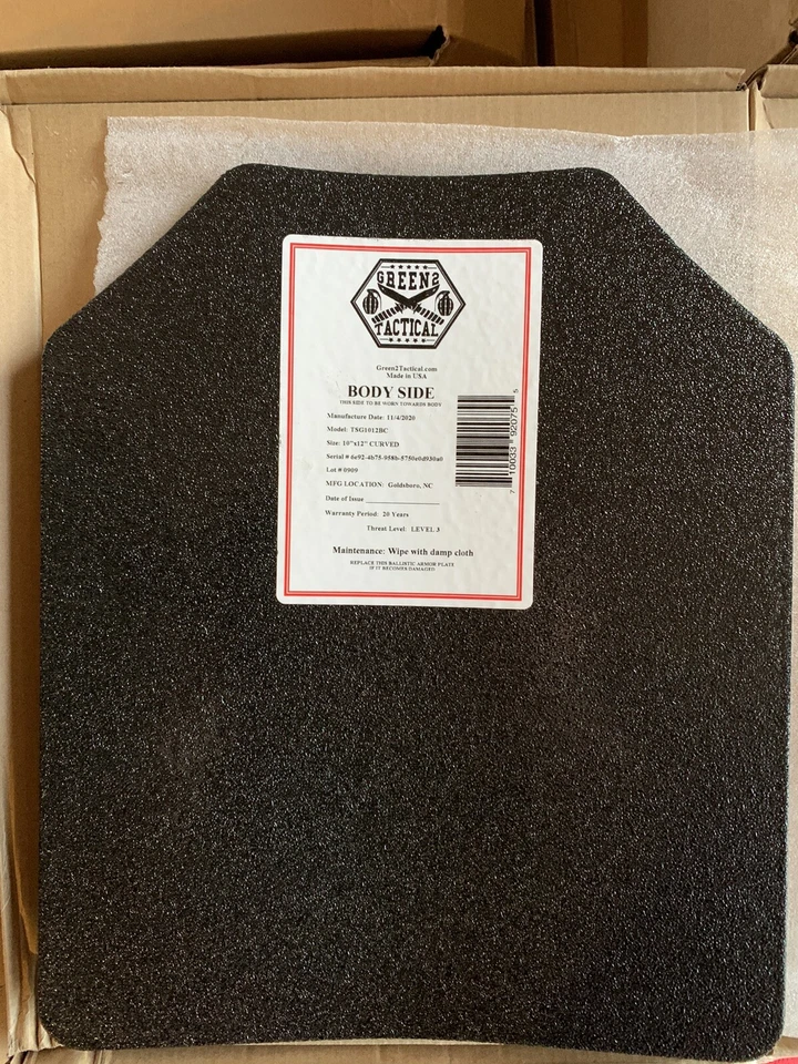 Chaleco táctico Coyote Tan FDE soporte de placa con 2 placas curvas 10x12 - Nivel III Foto 3 de 4