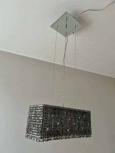 Stunning Schonbek Swarovski Crystal Chandelier, Geometrix Matrix, 57cm, $7000 - Picture 3 of 13