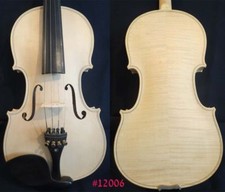 Stradivari style SONG white unfinishe violin 4/4,huge and powerful sound 12006