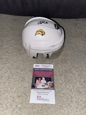 OWEN POWER SIGNED BUFFALO SABRES 2021 NHL DRAFT LOGO HOCKEY MINI HELMET JSA COA