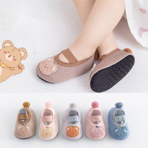 Baby Neugeborene Mädchen Jungen Kleinkinder weiche flache Hausschuhe rutschfeste Socken erste Schuhe - Bild 1 von 15