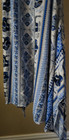 Womens S/M blue adjustable halter knee length elephant print boho hippie dress — photo 5