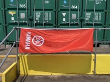 Yamaha Banner Flagge Garage Mann H&ouml;hle Bahn Rennen Racing Schild Motorrad Motorbike