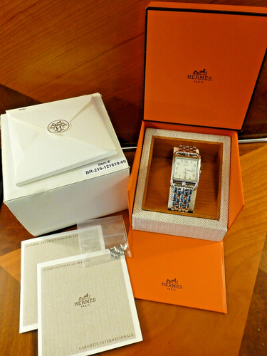 Hermes Cape Cod Watch on Bracelet Stainless CC1.710 Box Papers Near Mint - Picture 4 of 24