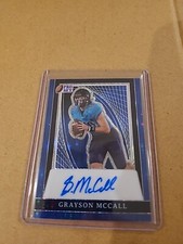 2024 Leaf Pro Set Metal Grayson McCall SSP #/8 Rookie RC Auto NC STATE WOLF PACK