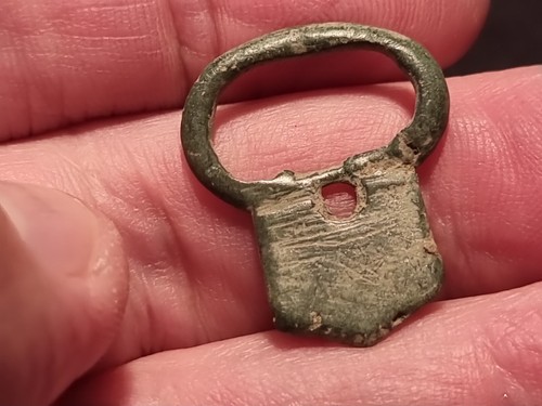 Roman military bronze strap buckle missing pin. Please read description. LA174i