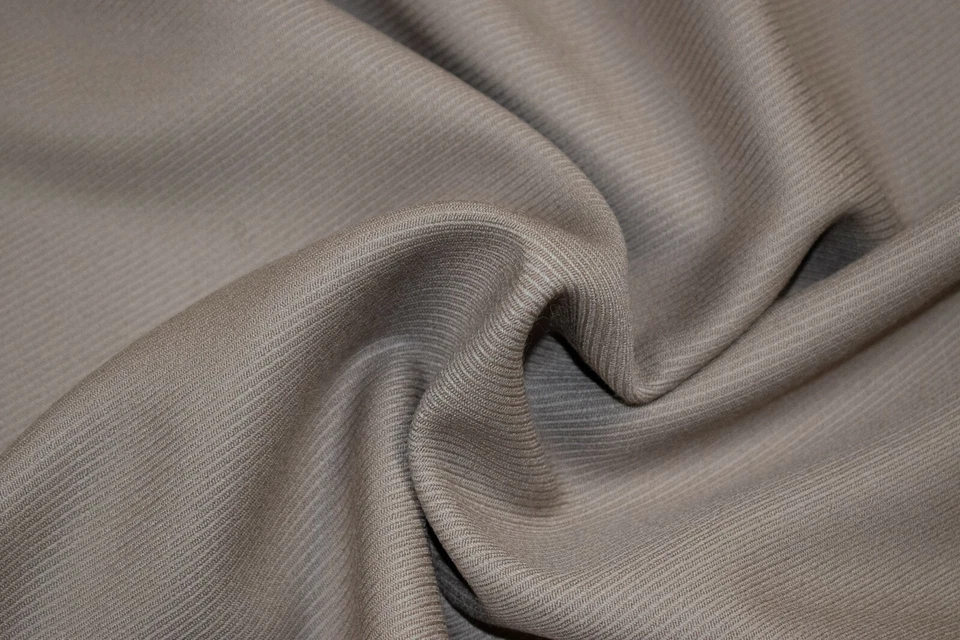 Beige Woven Twill Fabric Fawn Tan Light Brown by m Clothing, Suiting, Crafts - Image 2 of 4