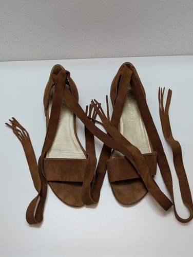 Stuart Weitzman Corbata Sandal Suede SPAIN Size 10 - Picture 3 of 19