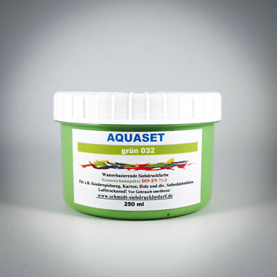 250ml SICO AQUASET 032 Grün | Siebdruck | Farbe der Zukunft | DIN EN 71-3