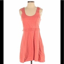 Free people coral mini ruffle skater A-line dress sleeveless frills skater XS
