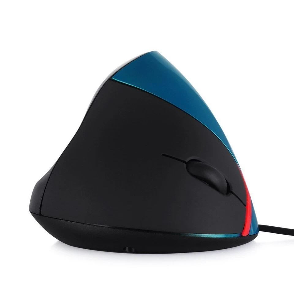 ECOiNVA Wired Vertical Mouse Laptop Computer Mice with Forward Backward Shortcut - Image 3 of 4