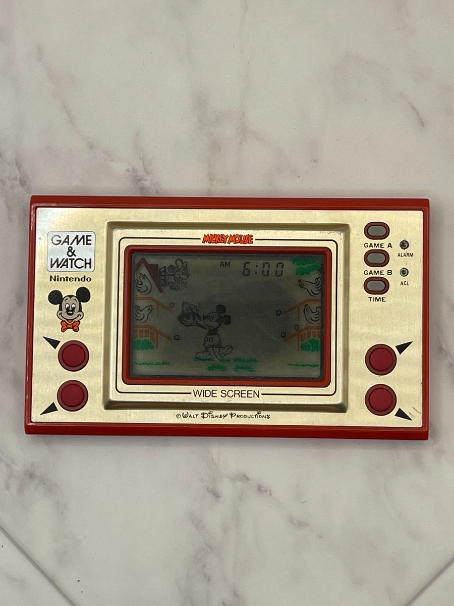 ゲームウォッチ　ミッキーマウス レトロ 液晶ゲーム】ミッキーマウス 任天堂 ゲームウォッチ