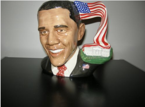 Teekanne „Obama“ von Royal Doulton“ mit Stempel, Keramik, Sammlerobjekt aus dem