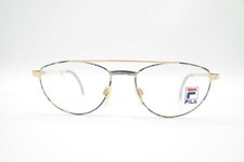 Vintage Fila 6822 Gold Multicolored Oval Glasses Frame Eyeglasses NOS
