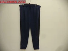 Layer 8 Men's Blue Qwick-Dry with Black Side Stripe Travel Jogger, Size XL