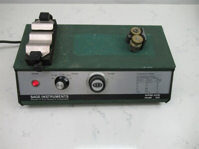 Orion Research Sage Instruments Variable Flow Syringe Pump Model 355