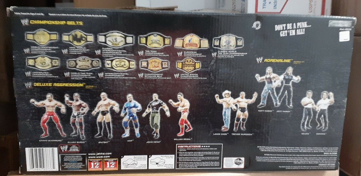 WWE Jakks Wrestling US United States Championship Belt with WWE Jakks Wrestling US United States Championship Belt with