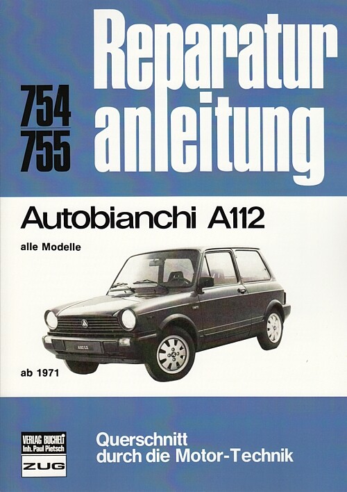 Autobianchi, A112, Ab1971 Reparaturanleitung