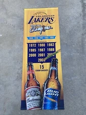 🔥 Bud Light Lakers Championship Los Angeles / Minnesota Vinyl Beer  Banner Sign