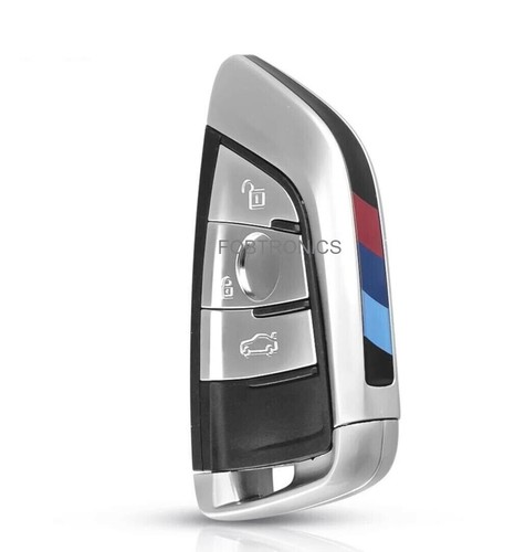 NEW 3 BUTTONS SMART KEY FOB CASE FOR BMW M 2 3 5 7 x1 x 2 x3 x4 x5 SERIES & LGO - Picture 3 of 4