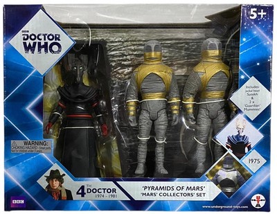 Doctor Who Pyramids of Mars Figure Collectors Set (Sutekh&Guardian Mummies) NEW