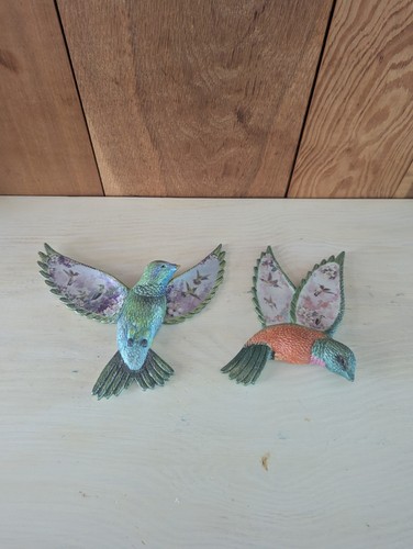 2 Bradford Exchange Fantasies In Flight Graceful Treasure Kolibri 2004 LESEN