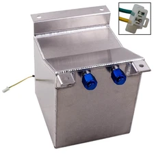 Universal 2.5 Gallon Fuel Cell Tank With Sending Unit Lightweight Aluminum NEW