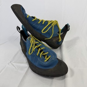 SCARPA Helix Blue Climbing Shoes Men's EU 50 US 15 UK 14 VIBRAM XS Edge 70005-50