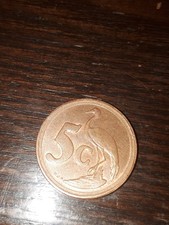 1994 5 cent coin south africa
