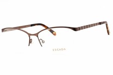 NEW Escada VES873 0SRP Shiny Dark Brown 54mm Eyeglasses