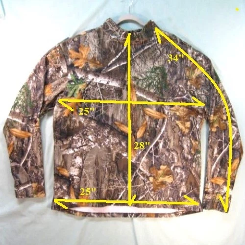 REALTREE Camo Long Sleeve Pullover Size 3XL Hunting Fishing Outdoors Fleece Warm - Image 2 of 4